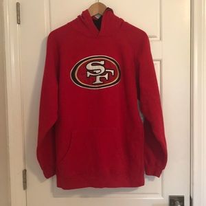 SF 49ers red sweater